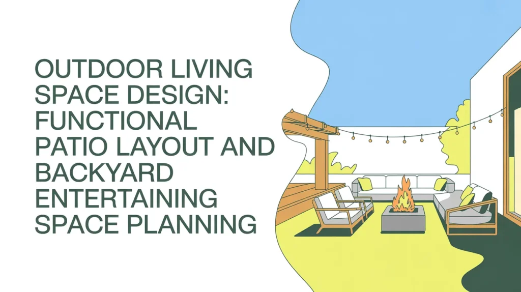 Outdoor Living Space Design Functional Patio Layout and Backyard Entertaining Space Planning