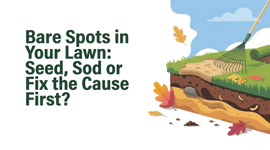 Bare Spots in Your Lawn Seed, Sod or Fix the Cause First