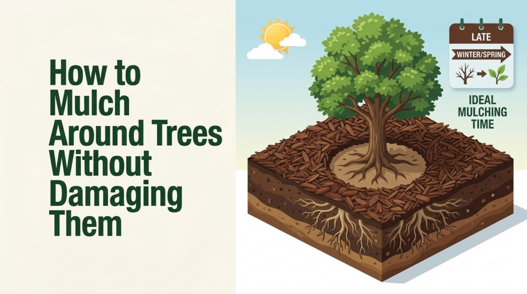 How to Mulch Around Trees Without Damaging Them
