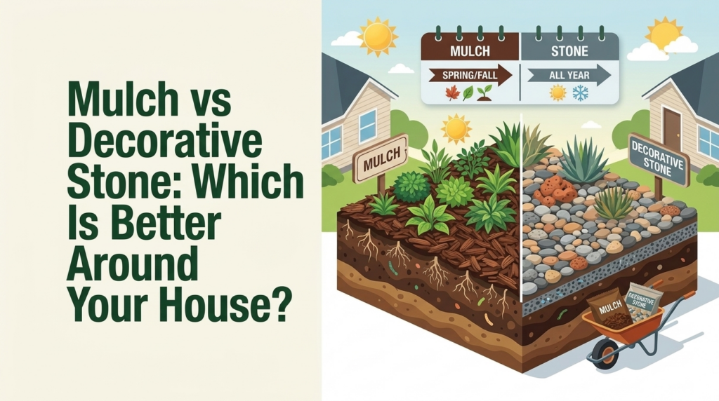 Mulch vs Decorative Stone Which Is Better Around Your House